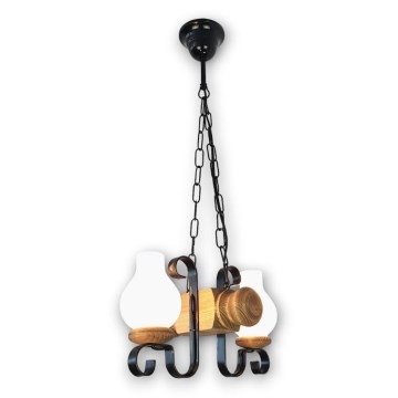 Brilagi - Lustra ar ķēdi RUSTIC 2xE14/40W/230V dižskābardis