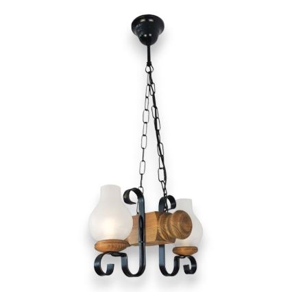 Brilagi - Lustra ar ķēdi RUSTIC 2xE14/40W/230V dižskābardis