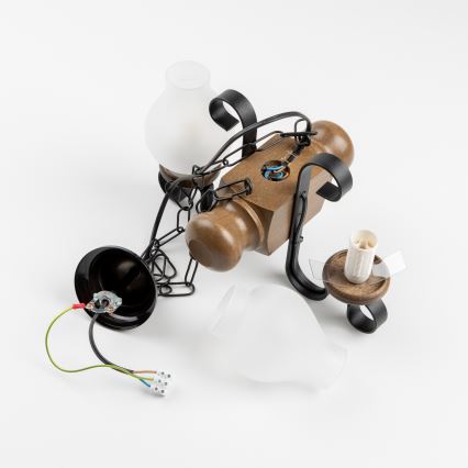 Brilagi - Lustra ar ķēdi RUSTIC 2xE14/40W/230V dižskābardis/rieksts