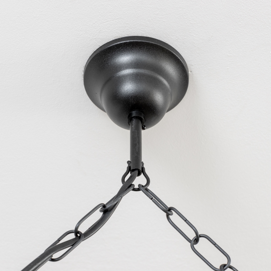 Brilagi - Lustra ar ķēdi RUSTIC 6xE14/40W/230V dižskābardis/rieksts