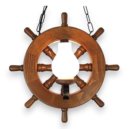 Brilagi - Lustra ar ķēdi TIMONA 2xE14/40W/230V dižskābardis/rieksts