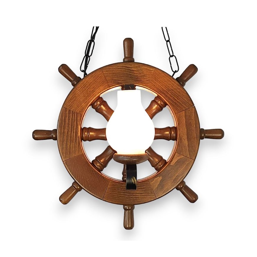 Brilagi - Lustra ar ķēdi TIMONA 2xE14/40W/230V dižskābardis/rieksts