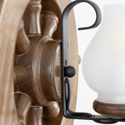 Brilagi - Lustra ar ķēdi TIMONA 2xE14/40W/230V dižskābardis/rieksts