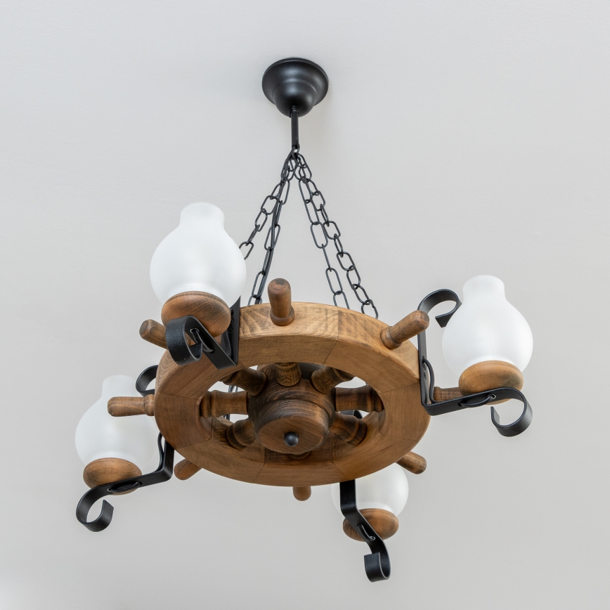 Brilagi - Lustra ar ķēdi TIMONA 4xE14/40W/230V Ø 50 cm buka