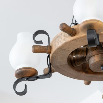 Brilagi - Lustra ar ķēdi TIMONA 4xE14/40W/230V Ø 50 cm buka