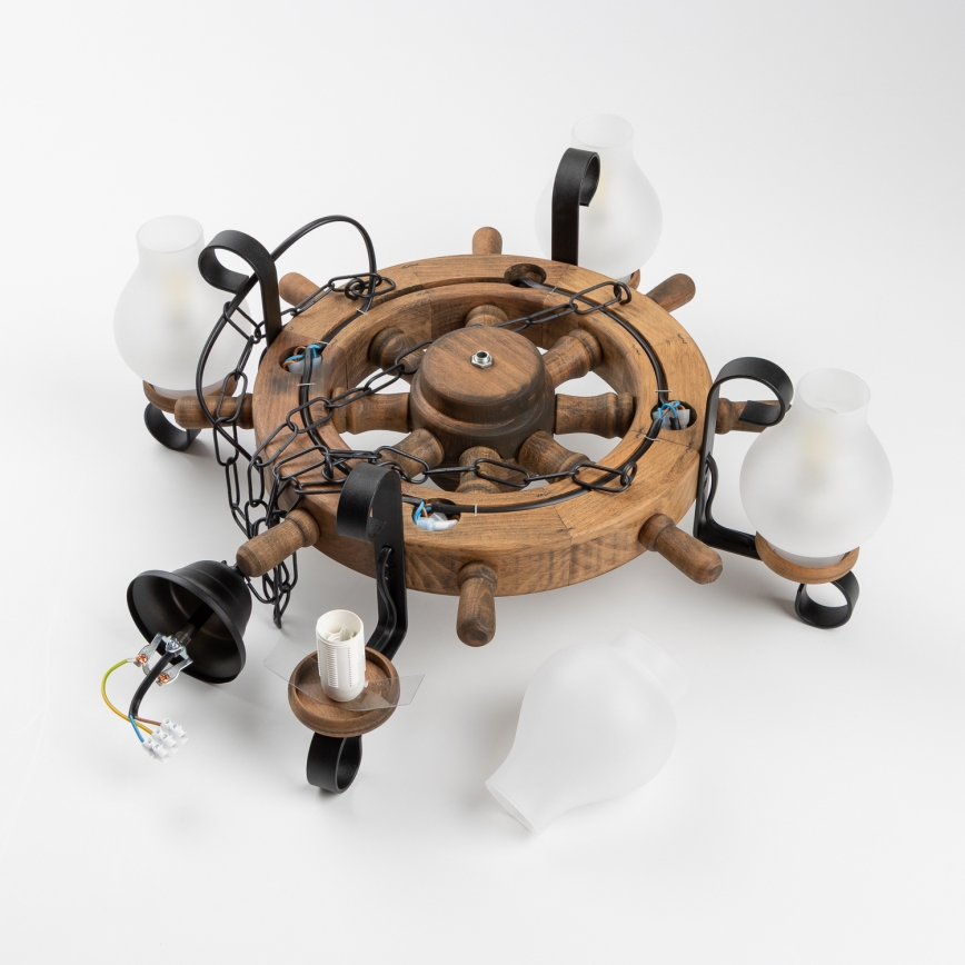 Brilagi - Lustra ar ķēdi TIMONA 4xE14/40W/230V Ø 50 cm buka