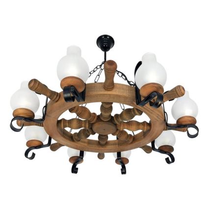 Brilagi - Lustra ar ķēdi TIMONA 8xE14/40W/230V dižskābardis