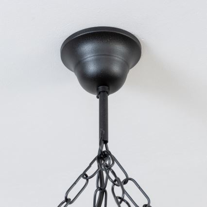 Brilagi - lustra ar ķēdi TIMONA 8xE14/40W/230V Ø 70 cm, buka/valrieksts