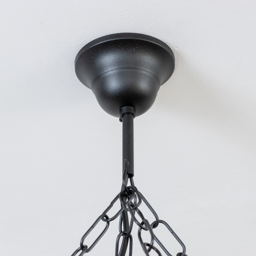 Brilagi - lustra ar ķēdi TIMONA 8xE14/40W/230V Ø 70 cm, buka/valrieksts