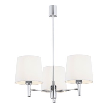 Brilagi - Lustra ar stieni MONTE 3xE27/15W/230V krēmkrāsa/spīdīgs hroms