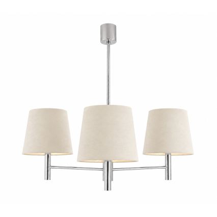 BRILAGI - Lustra ar stieni MONTE 3xE27/60W/230V krēmkrāsa/spīdīgs hroms