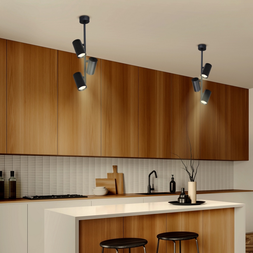 Brilagi - Lustra ar stieni SELE VERTICAL 3xGU10/30W/230V melna