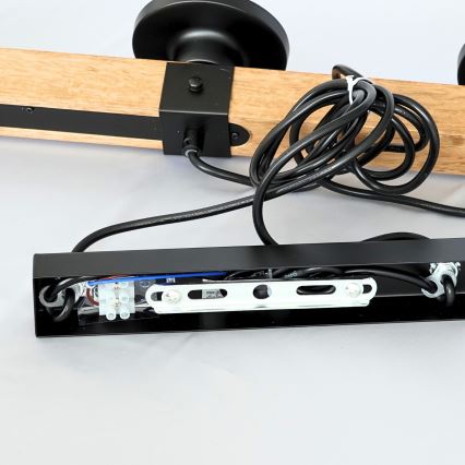 Brilagi - Lustra ar vadu VISTA 4xE27/60W/230V ozols