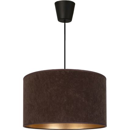 Brilagi - Lustra uz kabeļa VELVET 1xE27/60W/230V Ø 40 cm brūna/zelta