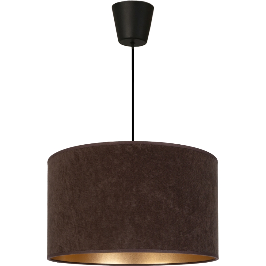 Brilagi - Lustra uz kabeļa VELVET 1xE27/60W/230V Ø 40 cm brūna/zelta