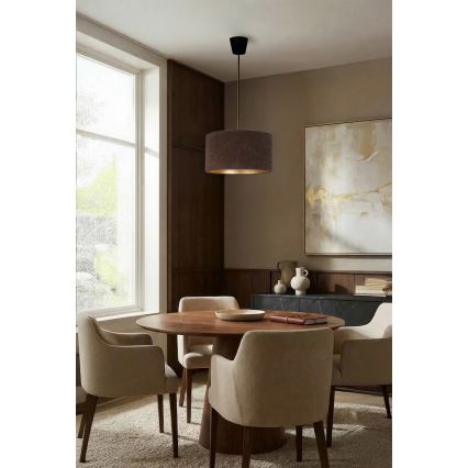 Brilagi - Lustra uz kabeļa VELVET 1xE27/60W/230V Ø 40 cm brūna/zelta