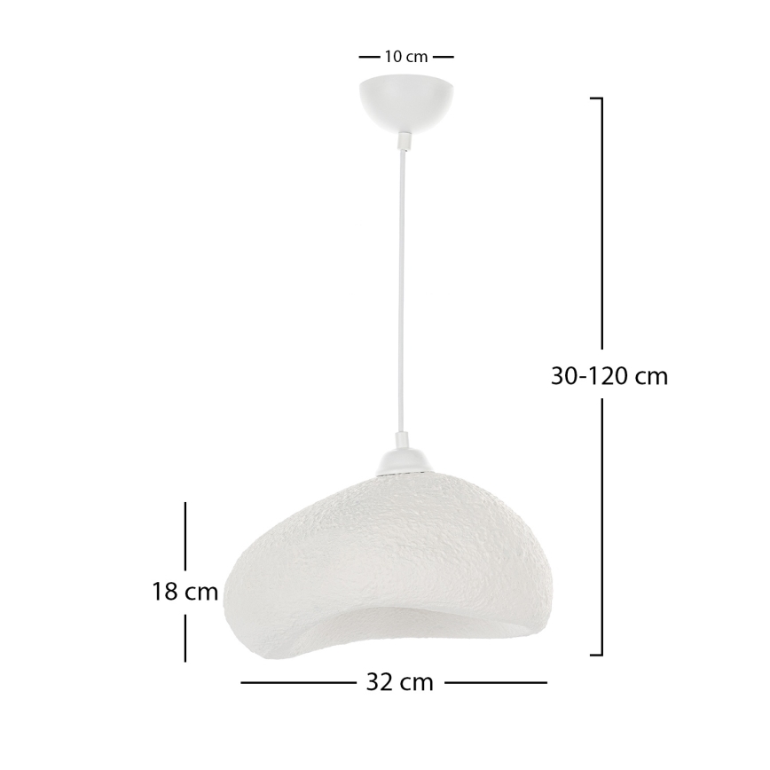 Brilagi - Lustra uz kabeļa WABI SABI 1xE27/40W/230V Ø 32 cm balta