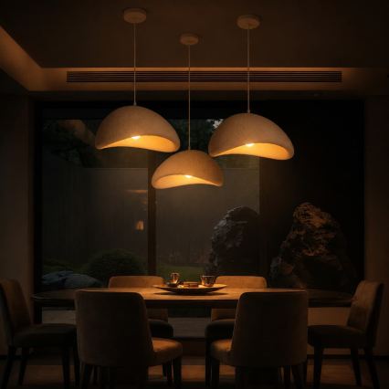 BRILAGI - Lustra uz kabeļa WABI SABI 1xE27/60W/230V Ø 40 cm balta