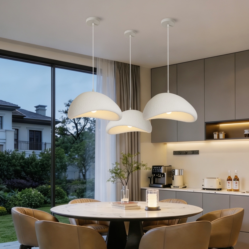 BRILAGI - Lustra uz kabeļa WABI SABI 1xE27/60W/230V Ø 40 cm balta