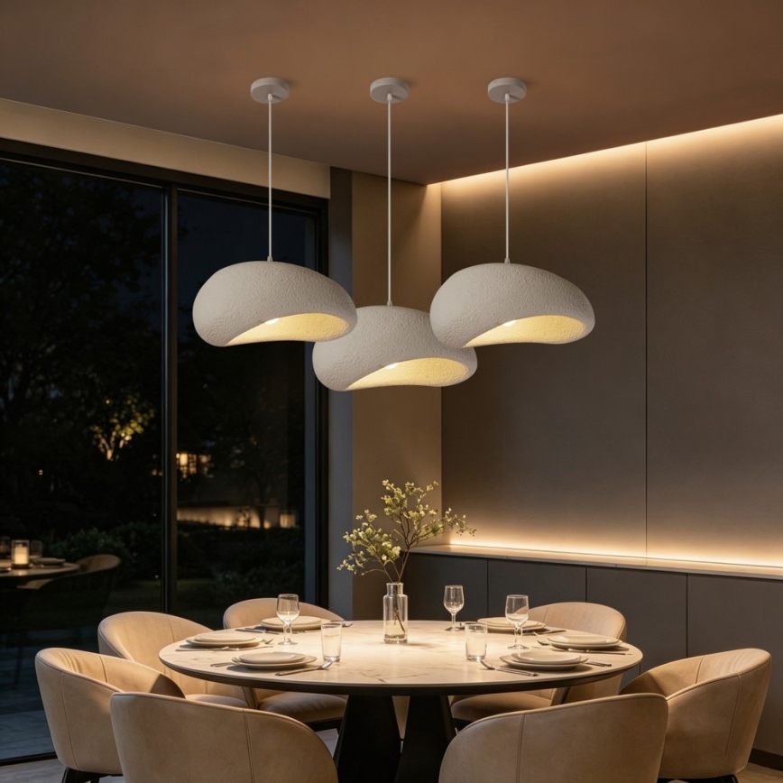 BRILAGI - Lustra uz kabeļa WABI SABI 1xE27/60W/230V Ø 40 cm balta