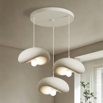 BRILAGI - Lustra uz kabeļa WABI SABI 3xE27/60W/230V balta
