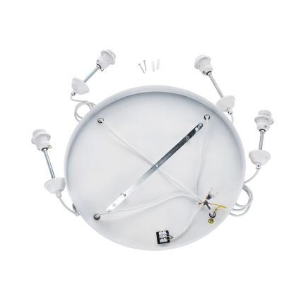 Brilagi - Lustra uz kabeļa WABI SABI 4xE27/40W/230V Ø 95 cm balta