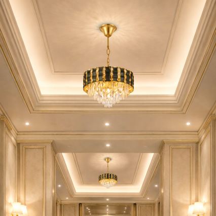 Brilagi - lustra uz ķēdes CRISTAL 5xE14/40W/230V Ø 38 cm