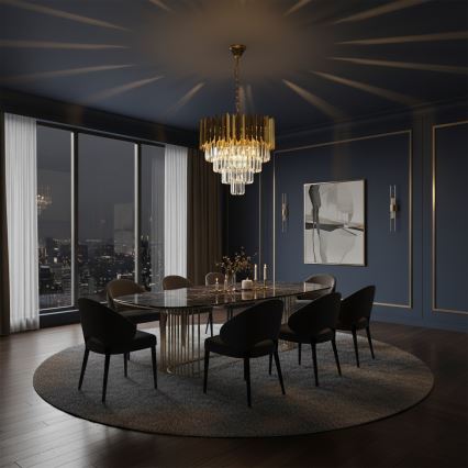 Brilagi - Lustra uz ķēdes CRISTAL 5xE14/40W/230V Ø 45 cm