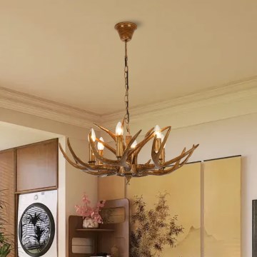 Brilagi - Lustra uz ķēdes DEER 6xE14/10W/230V, diam. 70 cm