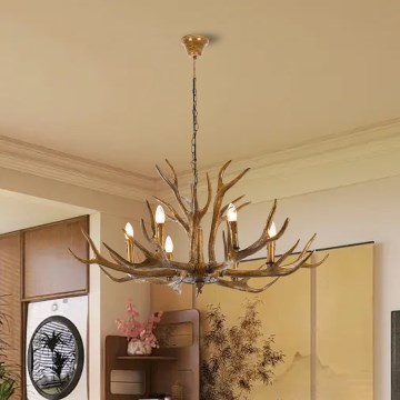 Brilagi - Lustra uz ķēdes DEER 6xE14/10W/230V Ø 102 cm