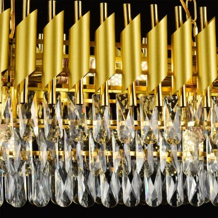 Brilagi - Lustra uz ķēdes ECLIPSE 10xE14/10W/230V 78x28 cm zeltaina