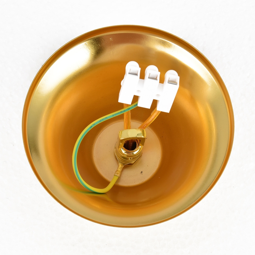 Brilagi - lustra uz ķēdes ECLIPSE 5xE14/10W/230V Ø 38 cm melna/zelta