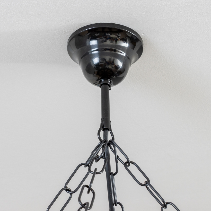 Brilagi - Lustra uz ķēdes ROATA 8xE14/40W/230V diam. 70 cm buks/valrieksts