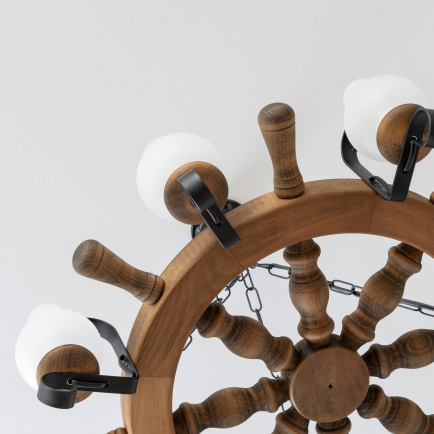 Brilagi - Lustra uz ķēdes TIMONA 8xE14/40W/230V Ø 70 cm buks