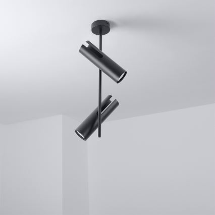 BRILAGI - Lustra uz stieņa BRANCH 2xGU10/30W/230V melna