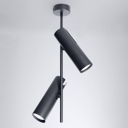 BRILAGI - Lustra uz stieņa BRANCH 2xGU10/30W/230V melna