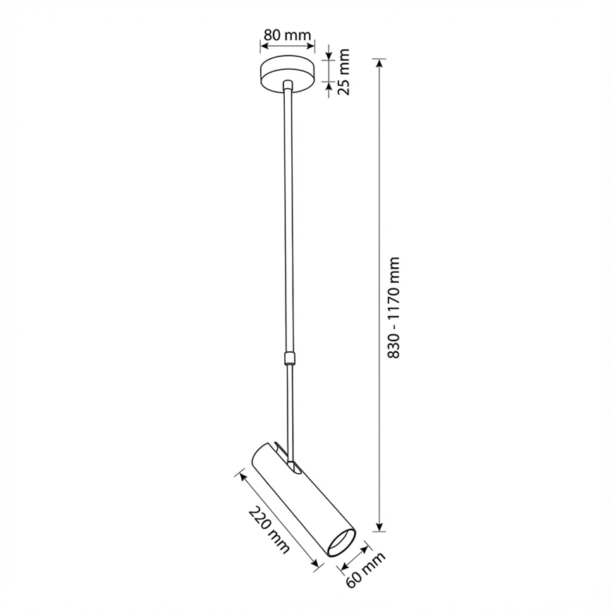 Brilagi - Lustra uz stieņa SELE 1xGU10/30W/230V bēša