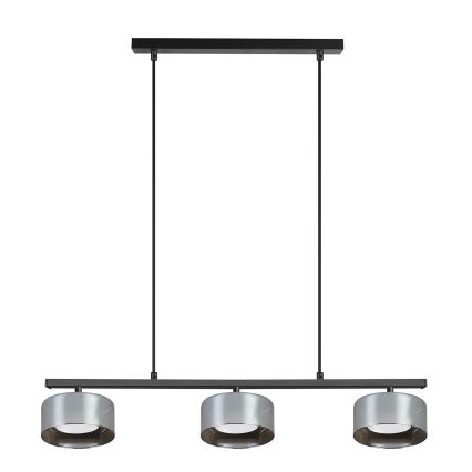 Brilagi - Lustra uz troses AURA LUX 3xGX53/30W/230V melna/dūmakaina