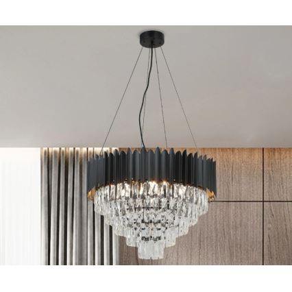 Brilagi - Lustra uz troses CARLOS 9xE14/40W/230V Ø 60 cm