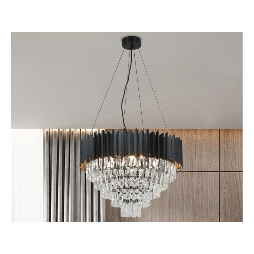 Brilagi - Lustra uz troses CARLOS 9xE14/40W/230V Ø 60 cm
