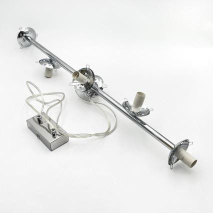 Brilagi - lustra uz troses MALONY 6xE14/20W/230V spīdīgs hroms