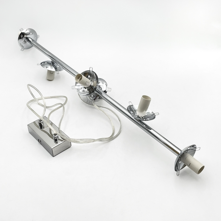 Brilagi - lustra uz troses MALONY 6xE14/20W/230V spīdīgs hroms