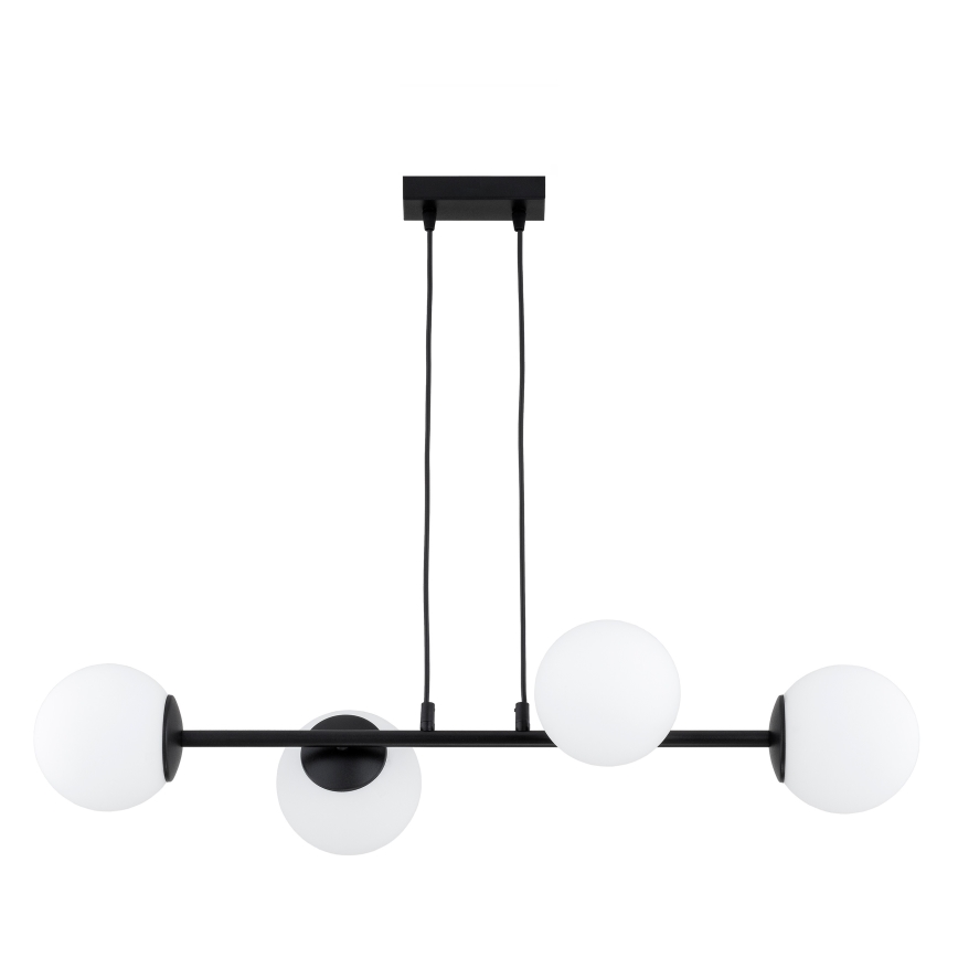 BRILAGI - Lustra uz troses MILO 4xE27/60W/230V, melna