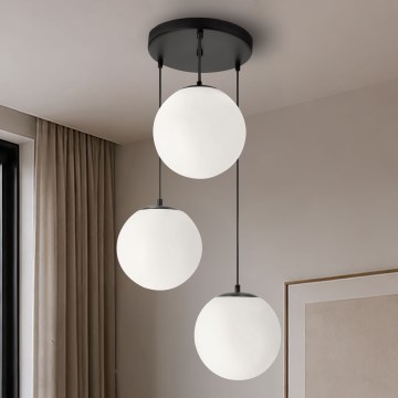 BRILAGI - Lustra uz troses POLOS 3xE27/40W/230V Ø 42 cm melna