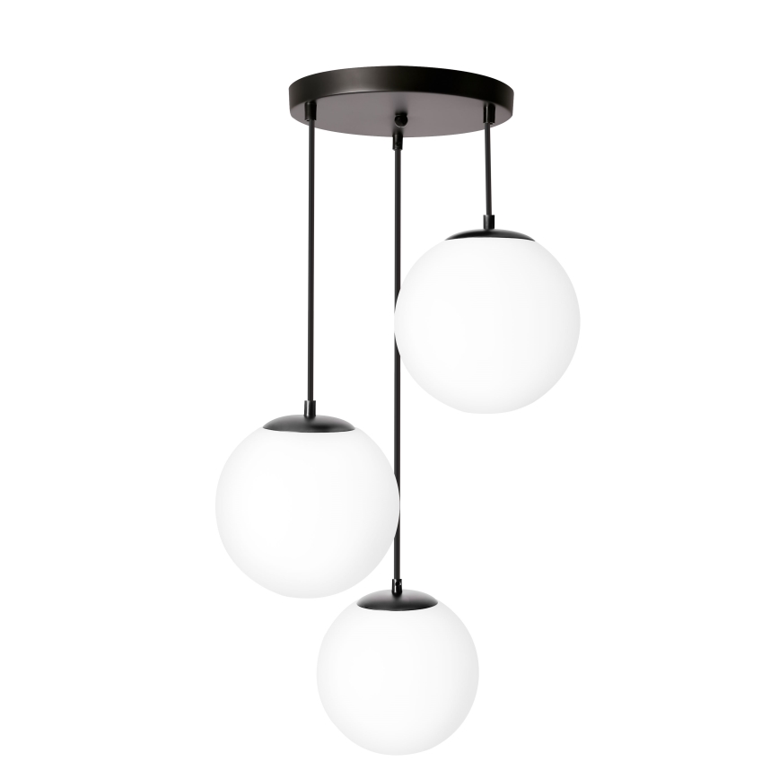 BRILAGI - Lustra uz troses POLOS 3xE27/40W/230V Ø 42 cm melna