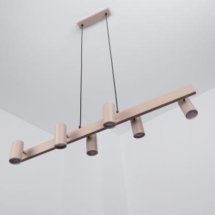 BRILAGI - lustra uz troses SELE 6xGU10/30W/230V bēša