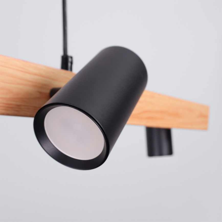 BRILAGI - Lustra uz troses SELE 6xGU10/30W/230V melna/ozolkoka dekors
