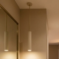 BRILAGI - Lustra uz troses TUBE 1xGU10/15W/230V bēša/zelta