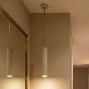 Brilagi - Lustra uz troses TUBE 1xGU10/15W/230V bēša/zelta