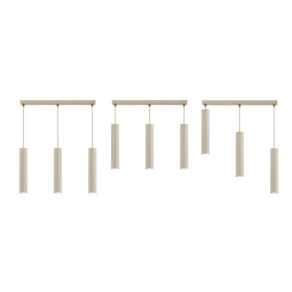 Brilagi - Lustra uz troses TUBE 3xGU10/15W/230V bēša/zelta